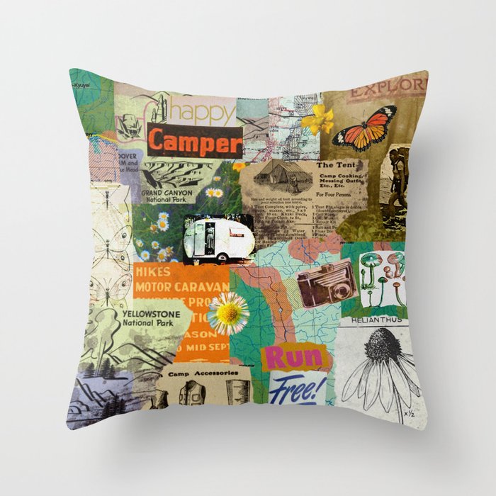 Camping themed pillows hot sale