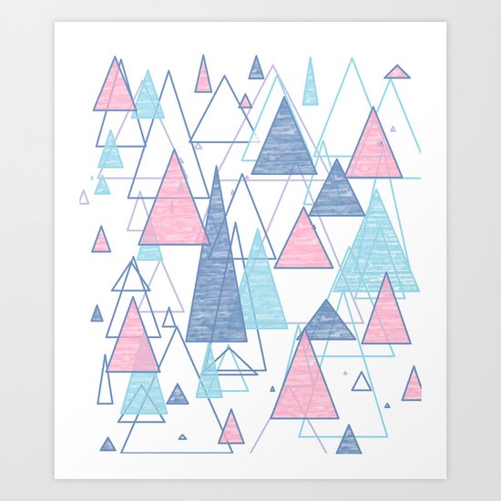 Triangles Art Print