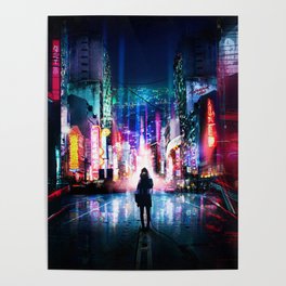 Tokyo Cyberpunk Japan Poster