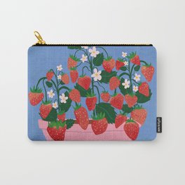 Potted Strawberries Carry-All Pouch