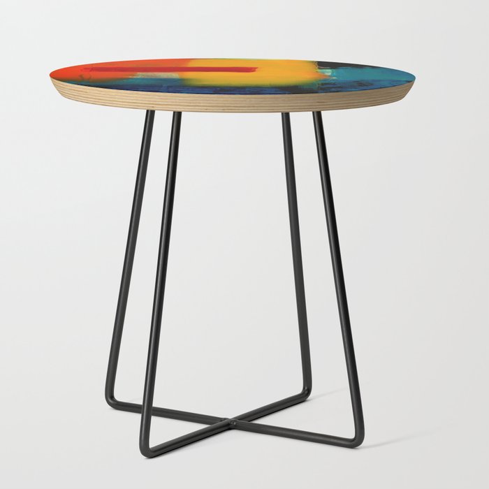 Mid Century Abstract Art Side Table