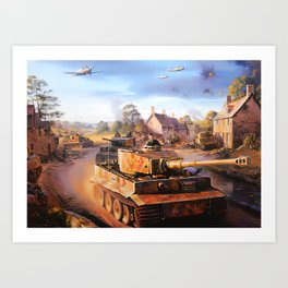 Germany CounterAttack Panzer Assault Art Print