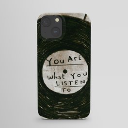 you are what you listen to, GRUNGE iPhone Case