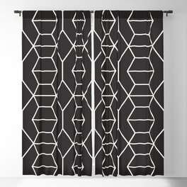 Comb in Black Blackout Curtain