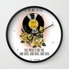 57 Wall Clock | Design, Benjohnston, Jamesjohnston, Painting, Typography, Graphic, Rock, Vinyl, Pattern, Ink 