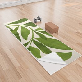 The Wanderer - House Plant Illustration Yoga Towel