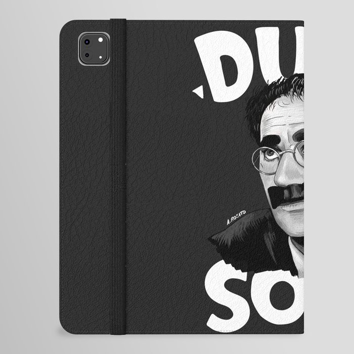 Groucho Marx - Duck Soup with Title Illustration iPad Folio Case