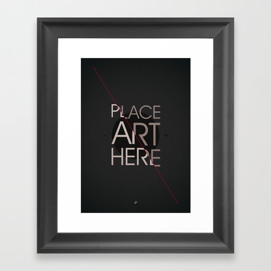 The Art Placeholder Framed Art Print