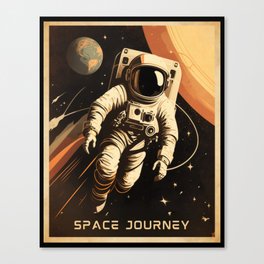 Astronaut in space Canvas Print