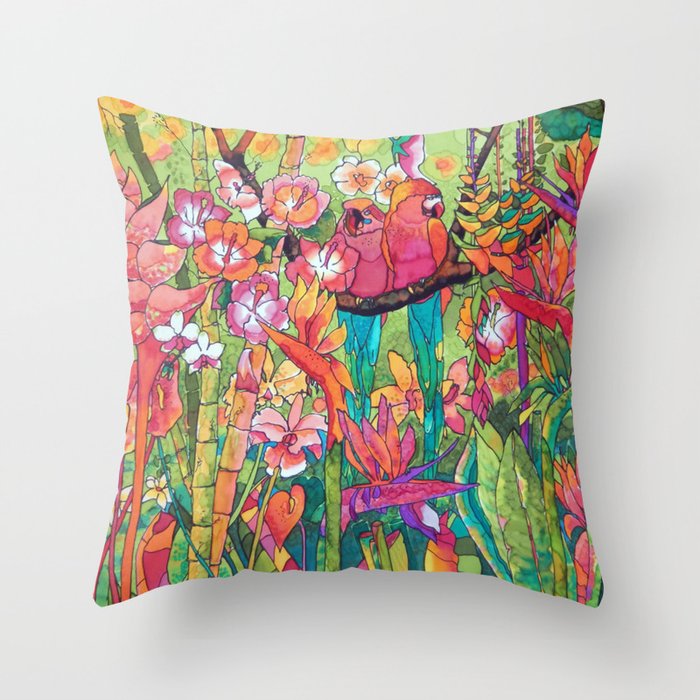 Colorful Glimpse Throw Pillow