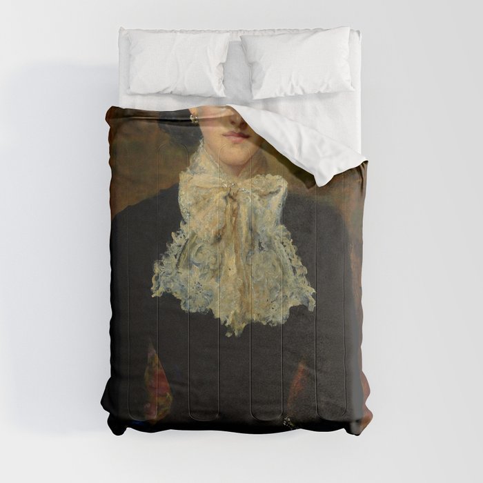 John Everett Millais "Countess de Pourtales, the former Mrs Sebastian Schlesinger" Comforter