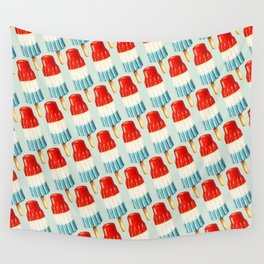 USA 4th of July Popsicle Pattern Wall Tapestry