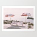 Malibu Pier | California Photography | Bright Pastel Color Summer Retro Photo Art Print