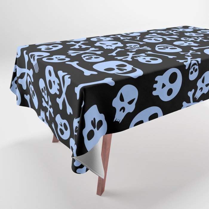Skulls and Bones Halloween Pattern Tablecloth
