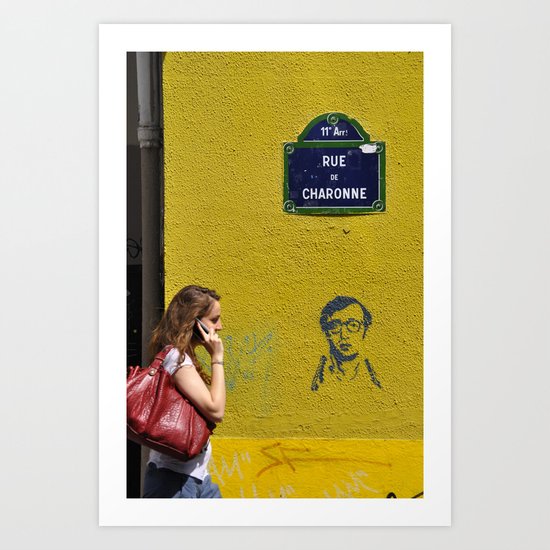 Woody's on a wall Art Print