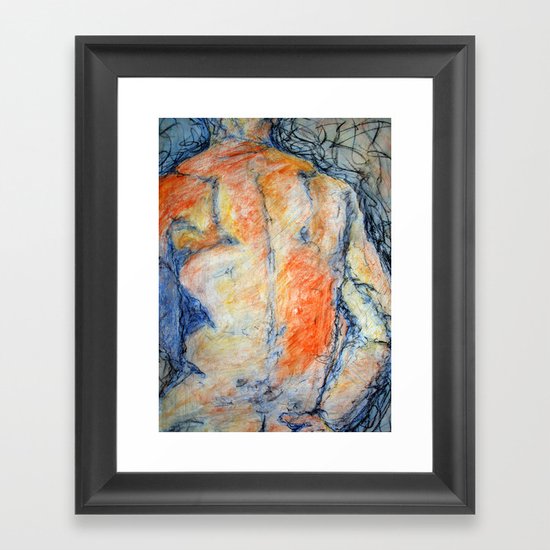 Colored Man Framed Art Print