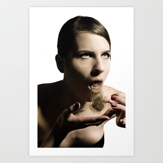 Hair balls Art Print