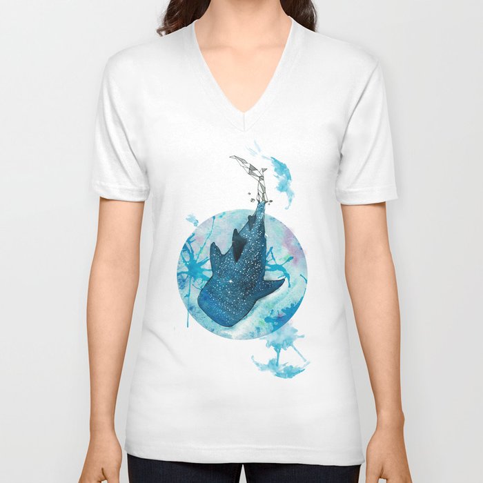 Whaleshark V Neck T Shirt