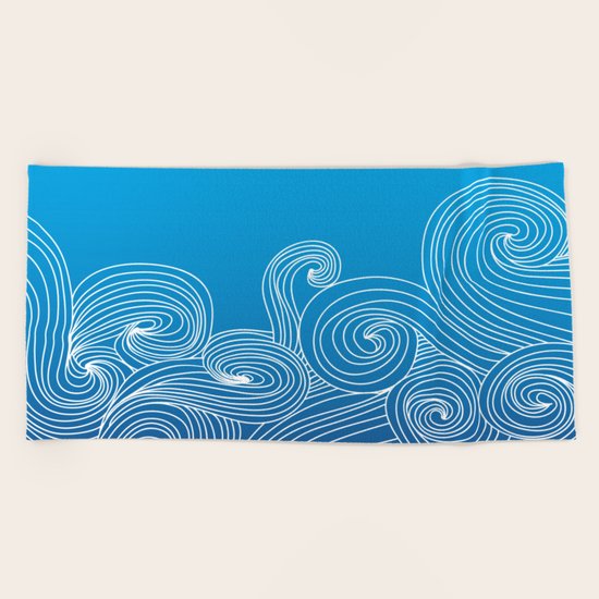 Ocean Waves Beach Towel