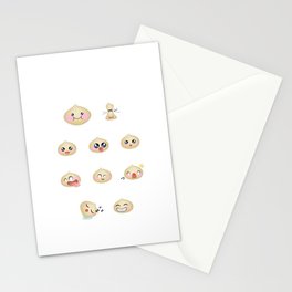 Dumpling Faces Stationery Cards