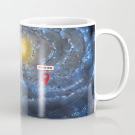 You are here: Milky Way map, Earth Coffee Mug