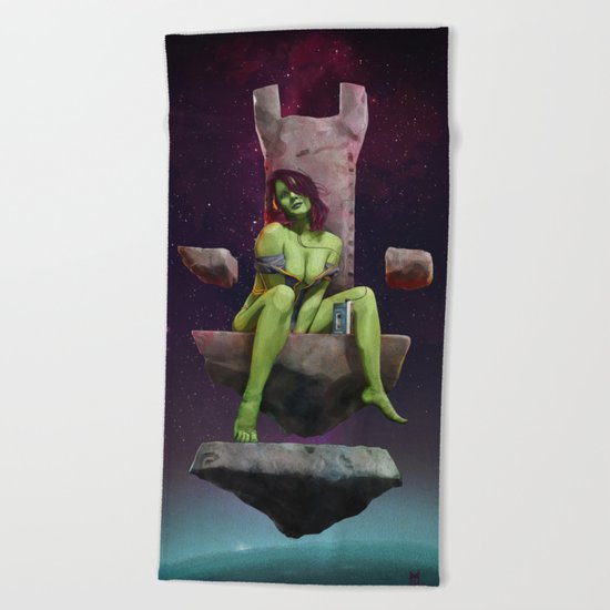 Gamora of Thrones Beach Towel