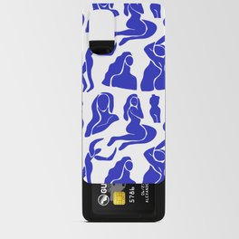Abstract blue women collage figure pattern Android Card Case