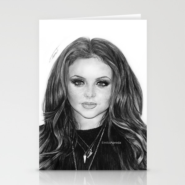 Jesy Nelson Drawing Stationery Cards By Emiliaapreda Society6