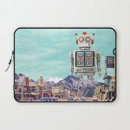 Robot in Town Laptop Sleeve