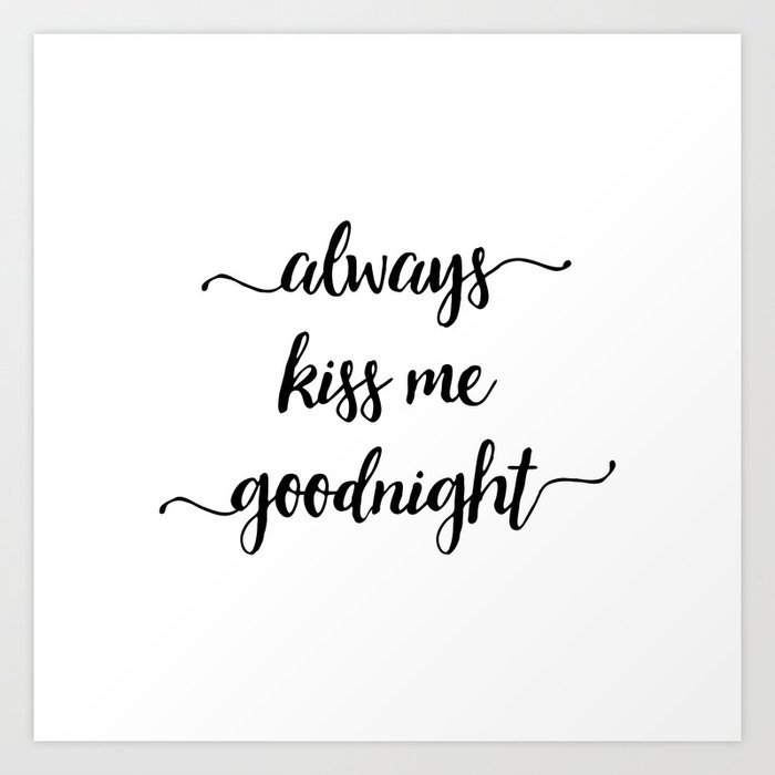 always kiss me goodnight cross stitch