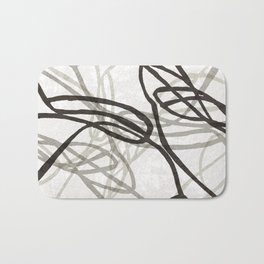 DOODLED ABSTRACT HAND DRAWN LINES TEXTURED Bath Mat | Graphicdesign, Calligraphyart, Scrawlart, Abstractmural, Typography, Brushlines, Scribblingart, Modernstyle, Scribbleart, Moderndesign 