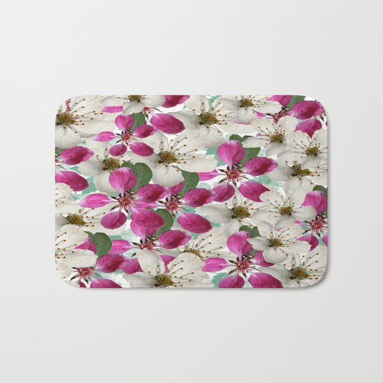 Spring Blossoms Abstract Bath Mat