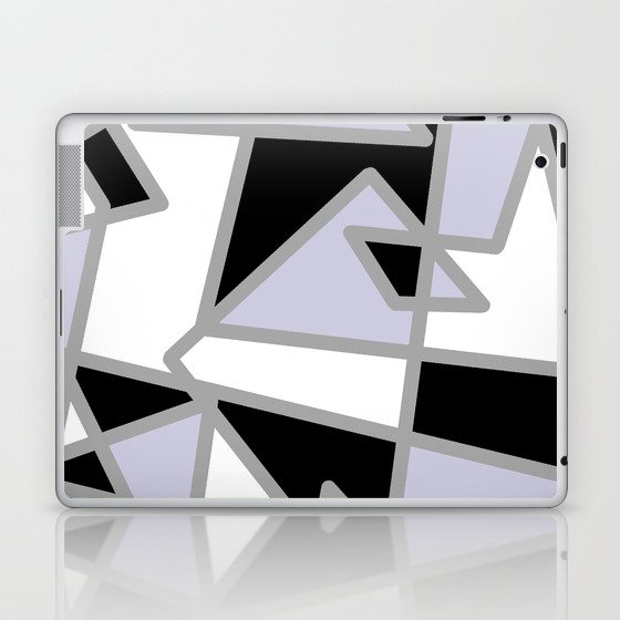 Black and white abstract design Laptop & iPad Skin