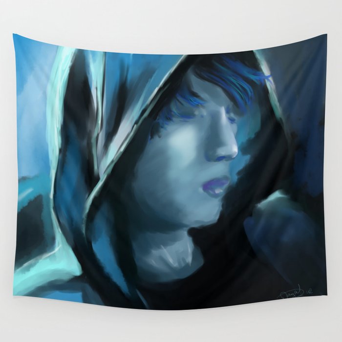 Blue Serenity Wall Tapestry
