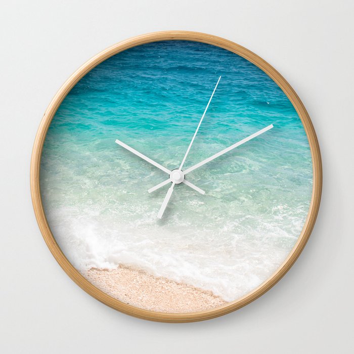 Mediterranean Blues Wall Clock