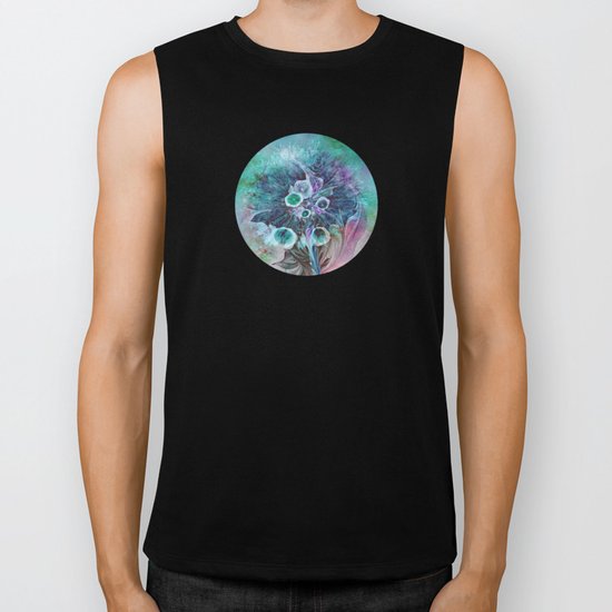Fractal Bouquet Biker Tank