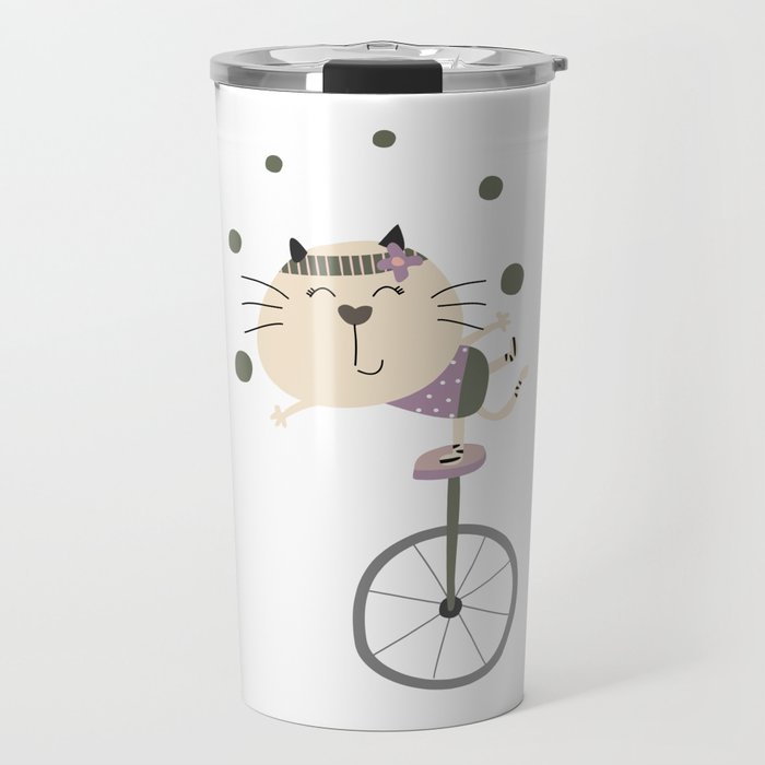 Acrobat cat  Travel Mug
