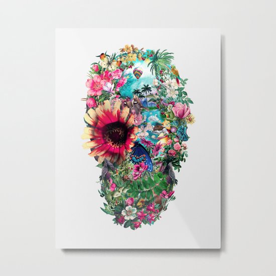 Summer Skull II Metal Print