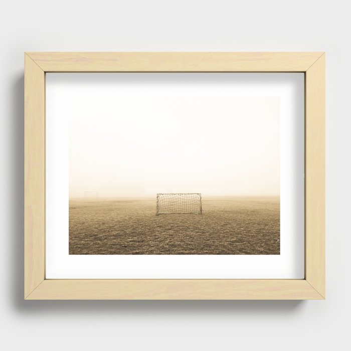 Soccer Field Recessed Framed Print