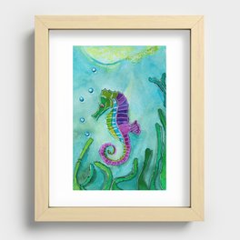 Untitled seahorse Recessed Framed Print