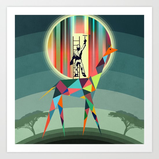 When everybody falls asleep Art Print