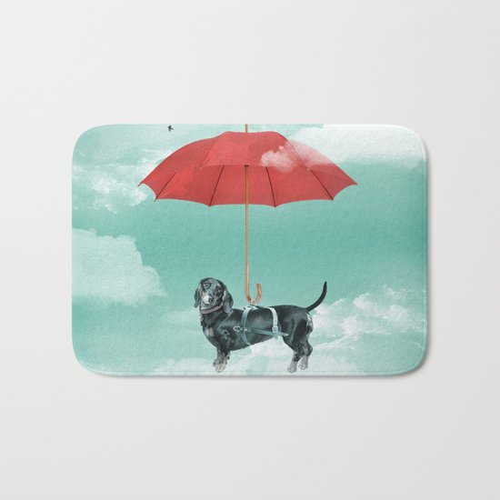 Dachshund chute Bath Mat