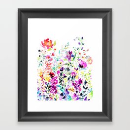 Watercolor floral Framed Art Print