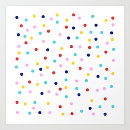 Colorful Dots Modern Art Print