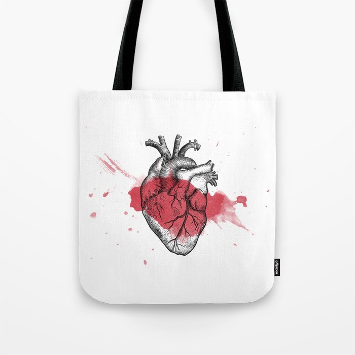 Anatomical heart - Art is Heart  Tote Bag