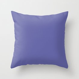 BLUE IRIS Pure Bright Pastel solid color Throw Pillow
