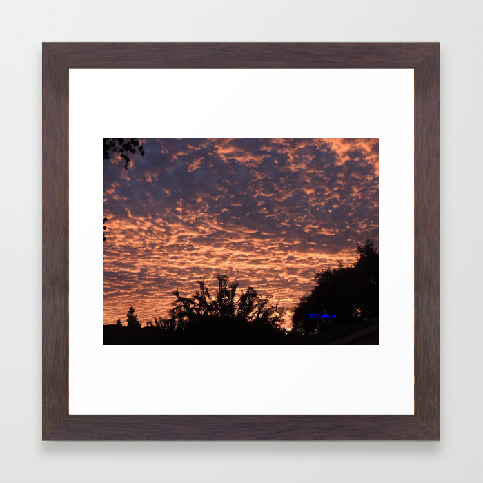 Atmospherics Number 2 Sunset From Costco San Dimas Framed Art Print By Rscarlson Society6 The black artists print shop.