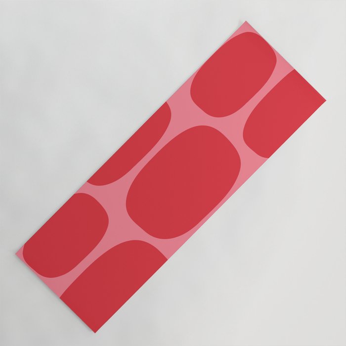 Modernist Spots 260 Red Pink Yoga Mat