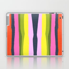 Cheerful Spring Stripes Retro Abstract Laptop Skin