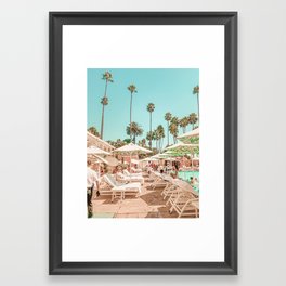 Beverly Hills Pool Framed Art Print
